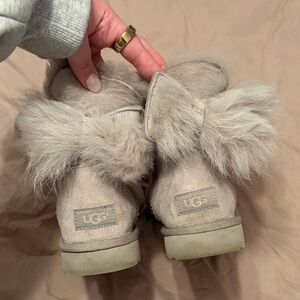 UGG Cozy Fur Bow Boots